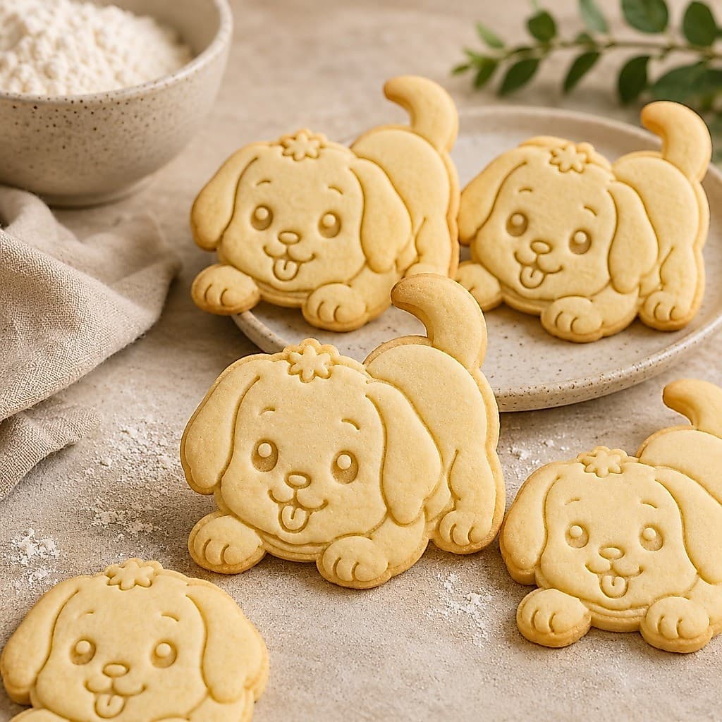 Cortador + Carimbo Cachorro e Gato Divertido Biscoito Pasta Americana Confeitaria Artesanato Biscuit