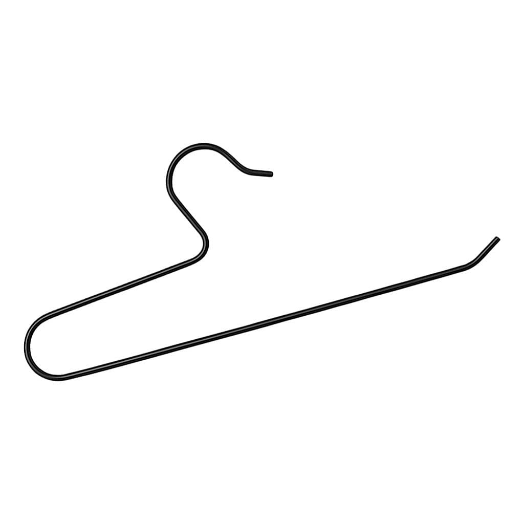 Cabide de Calça Reforçado Preto Fosco Kit
