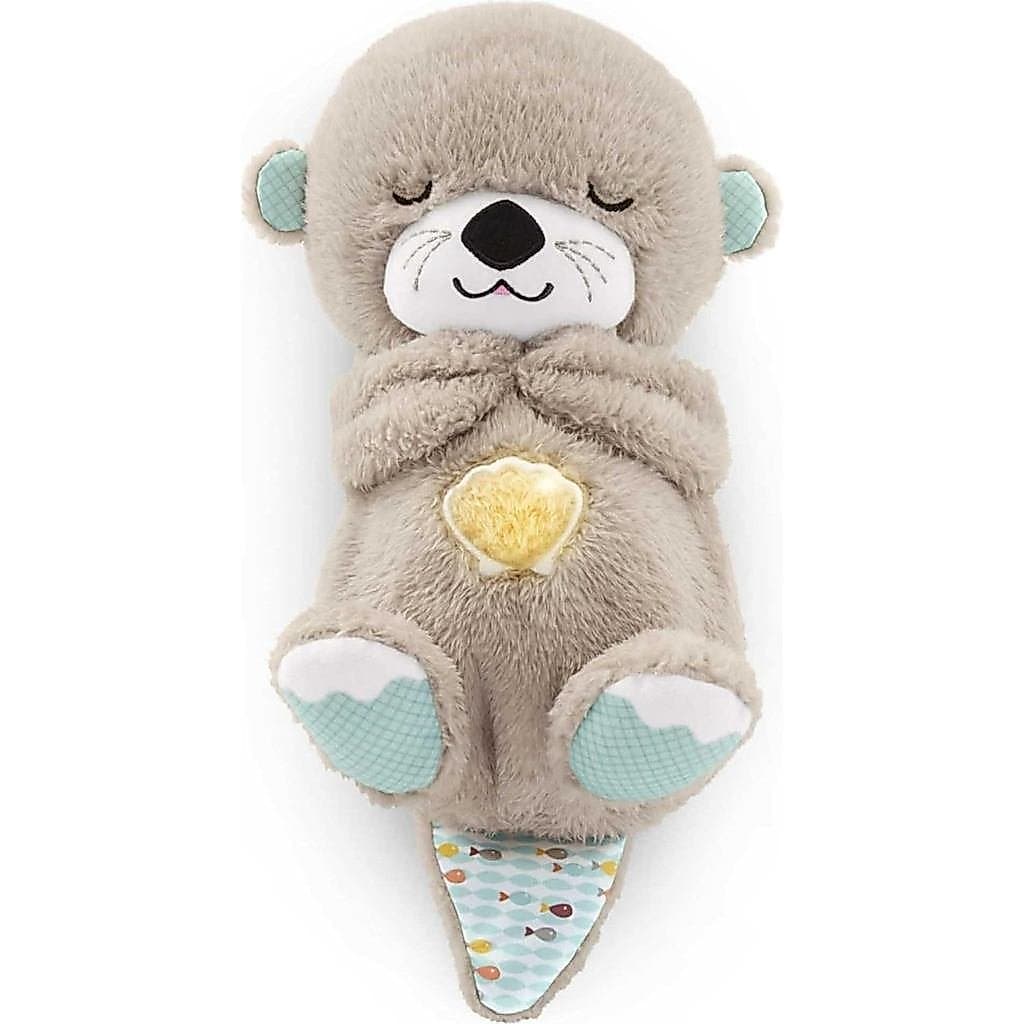 Brinquedo FISHER-PRICE BABY Soothe 'n Snuggle Otter, Máquina de Som Portátil de Pelúcia com Música, Luzes e Movimento de