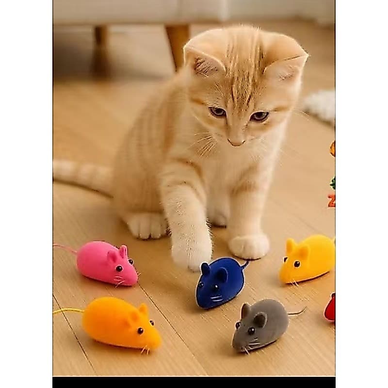 Brinquedo Ratinho com apito para Gatos,pacote com 3 unidades