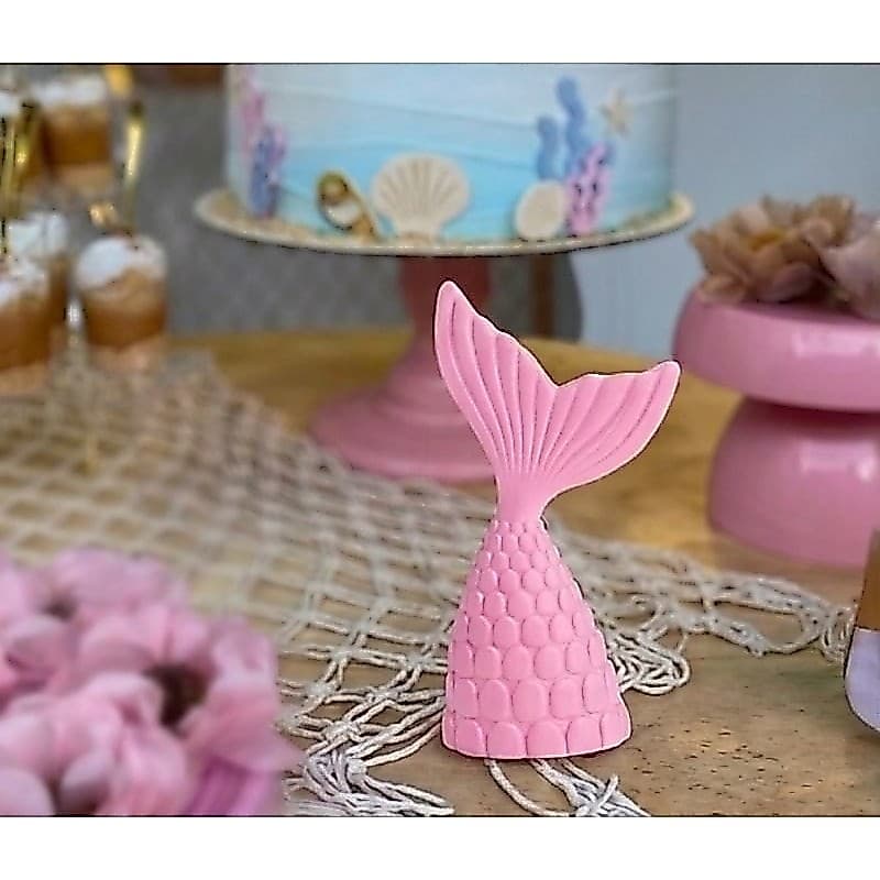 CALDA DE SEREIA DECORATIVO 3D PARA ANIVERSÁRIO