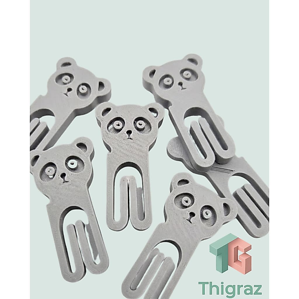 Kit 6 12 24 Prendedor de Saco de Panda | Prendedor de embalagem de Panda