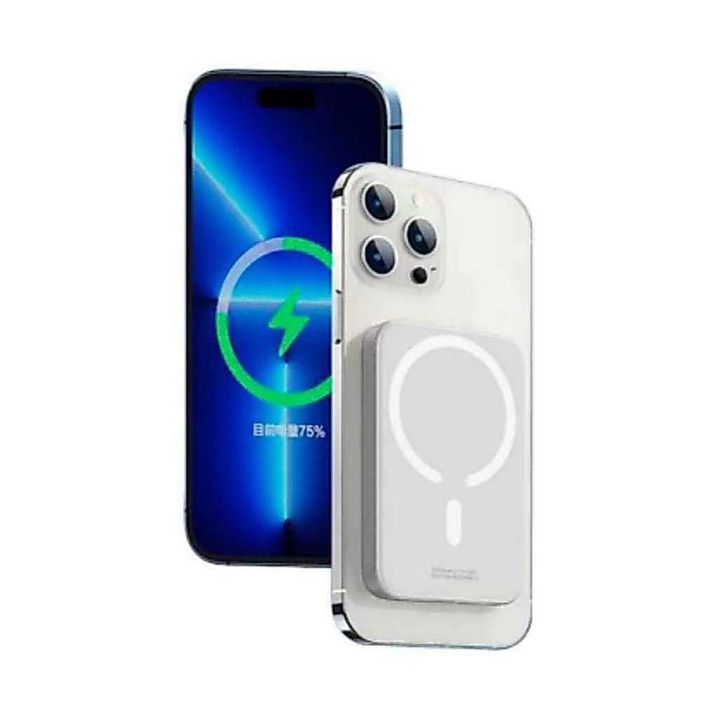Carregador Portátil 5000Mah/10000Mah Magsafe Indução iPhone Apple Sem fio Bateria Carga|BEMCASA SHOP