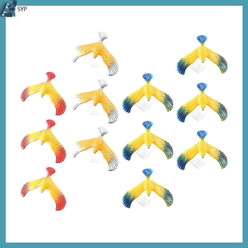 🧸 12Peças Brinquedo Plástico Equilíbrio Águia Colorido Para Crianças
