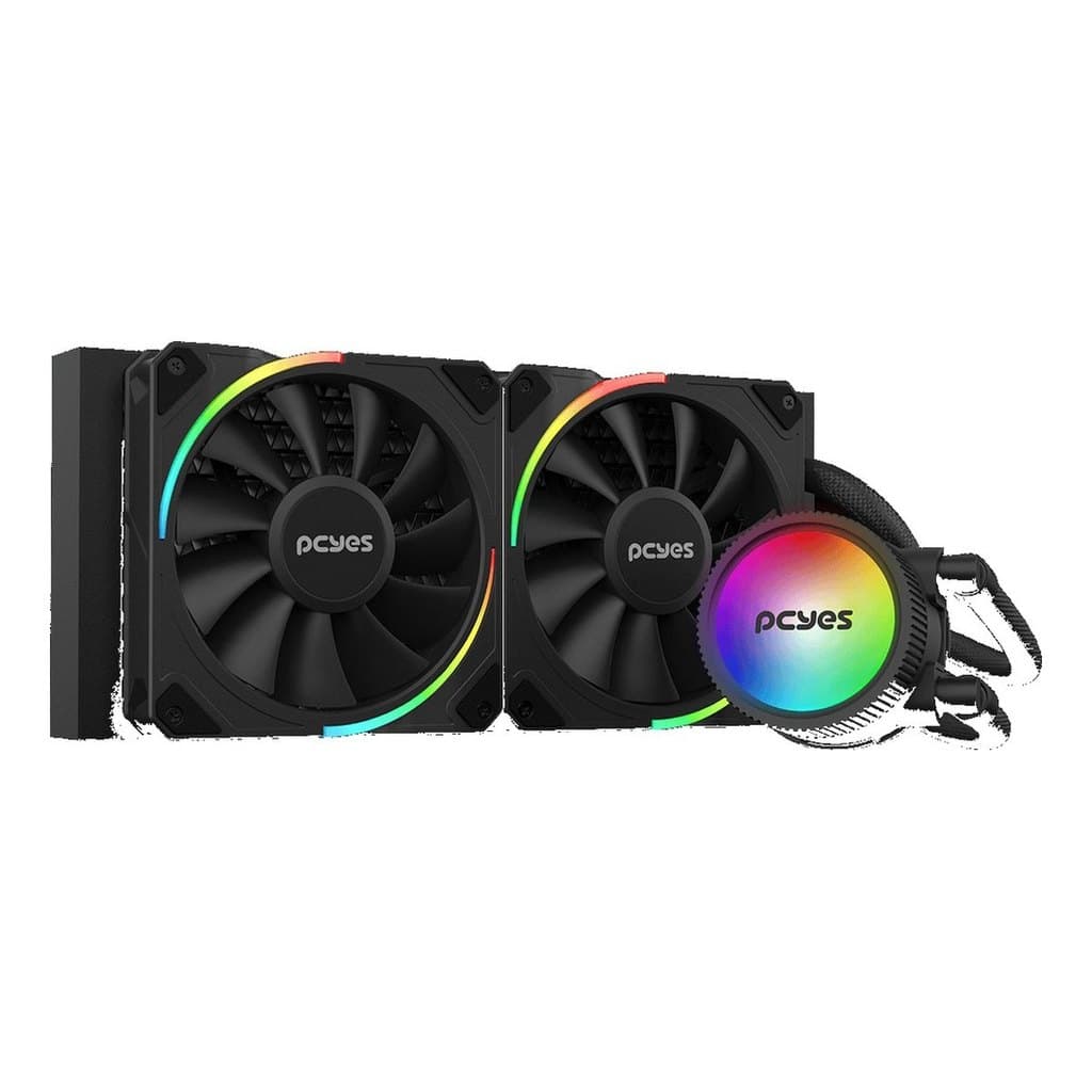 Water Cooler 240mm ARGB TDP 250W PCYes Sangue Frio 3 Black Vulcan ARGBSF3240BR Intel LGA 1700 AMD AM5 AM4