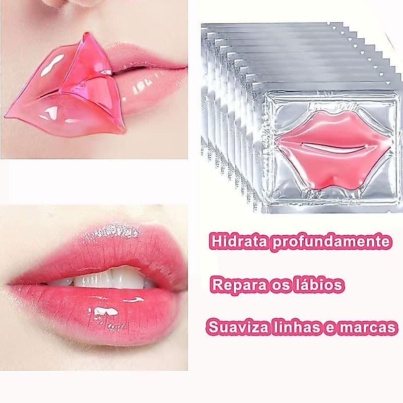 Kit 30/20/10/5 Máscara labial de mel labial com cristal hidratante para lábios