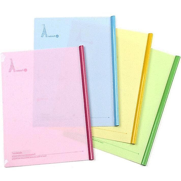 Dowling carrinho pasta pasta A4 Drawbar pasta livro de informações cor sólida arquivo calendário pasta de armazenamento