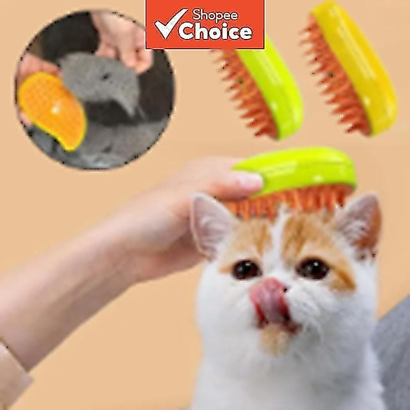Escova Para Animais De Estimação , Spray Elétrico , Removedor De Pelos De Gato , Silicone Macio , Massagem , Pente Cães