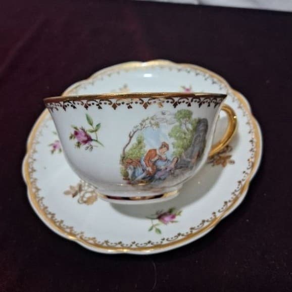 antiga xícara de chá porcelana real