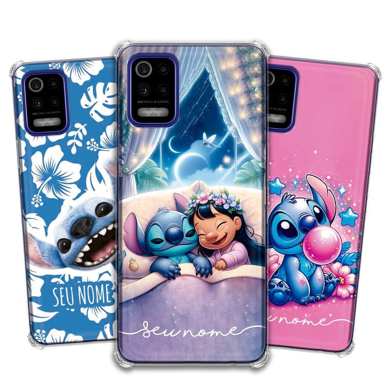 Capa Capinha - LG K62 - Lilo e Stitch 2025 personalizada com nome