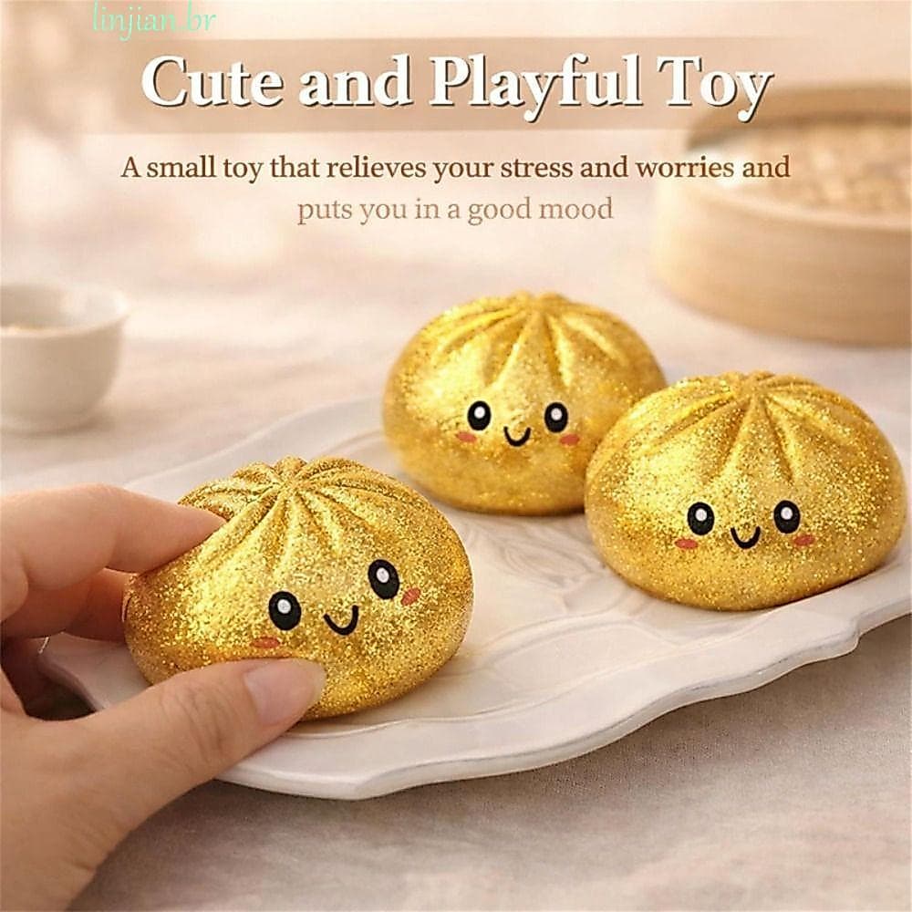Brinquedo Sensorial Do Alívio Estresse De LINJIAN , Aperto Pão Cozido No Vapor Espremível Da Recuperação Baixa Reusável