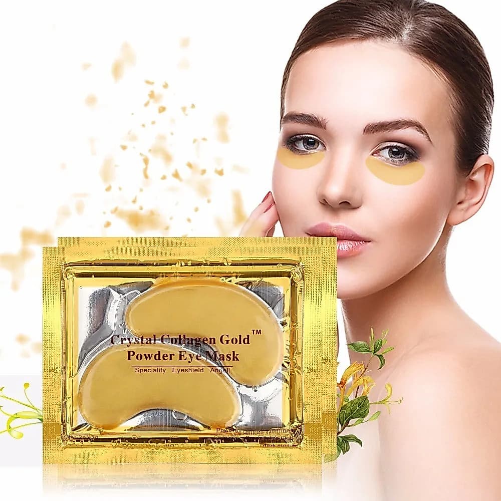 10 Pacotinhos Pads Máscara de Colágeno e Ouro para Olhos Crystal Collagen Gold Eye Mask