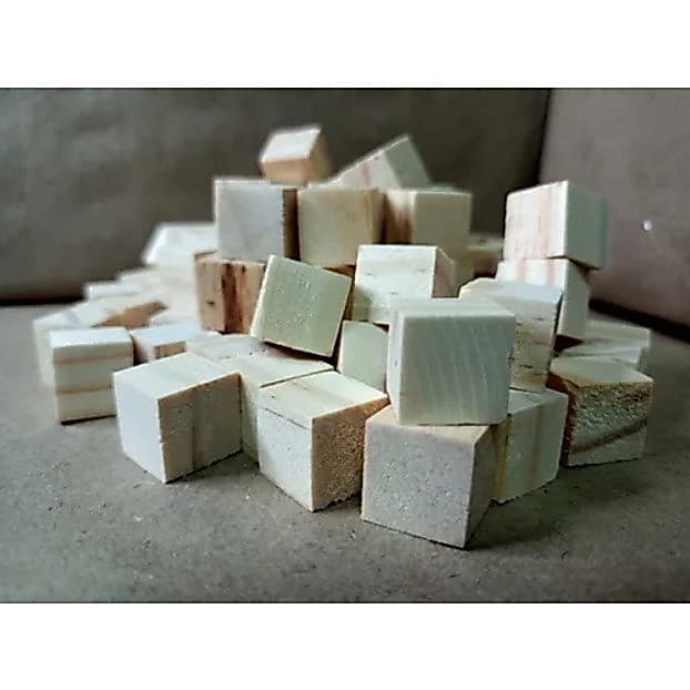 Mini Cubo De Madeira De Pinus 1cm X 1cm X 1cm  100 Peças