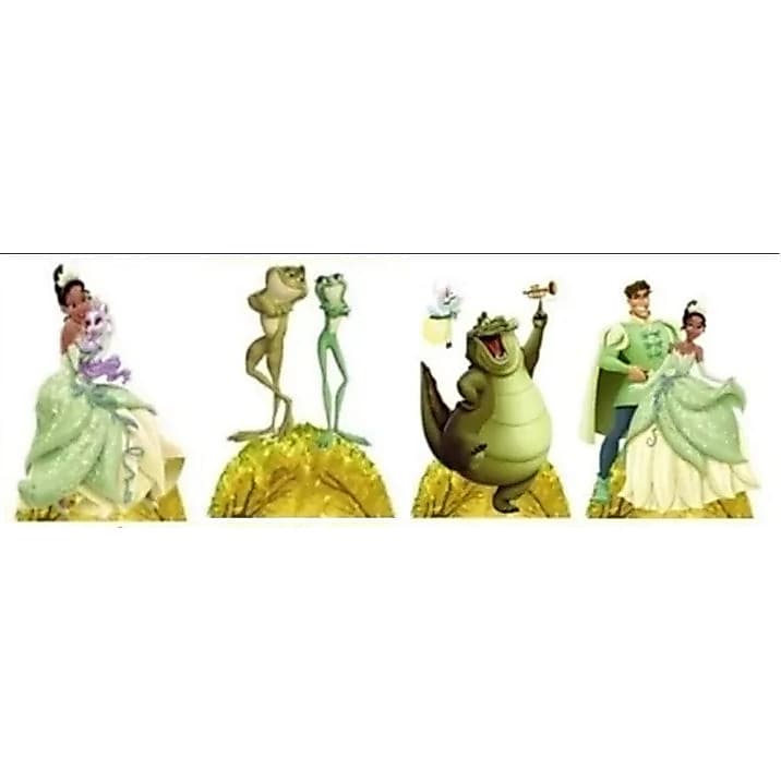 Princesa e o Sapo Tiana Kit Com 4 Displays de Mesa 20 cm Decoração Festa