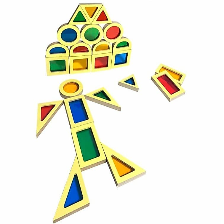 Jogo Formas Sensoriais - Madeira - BrinqMutti