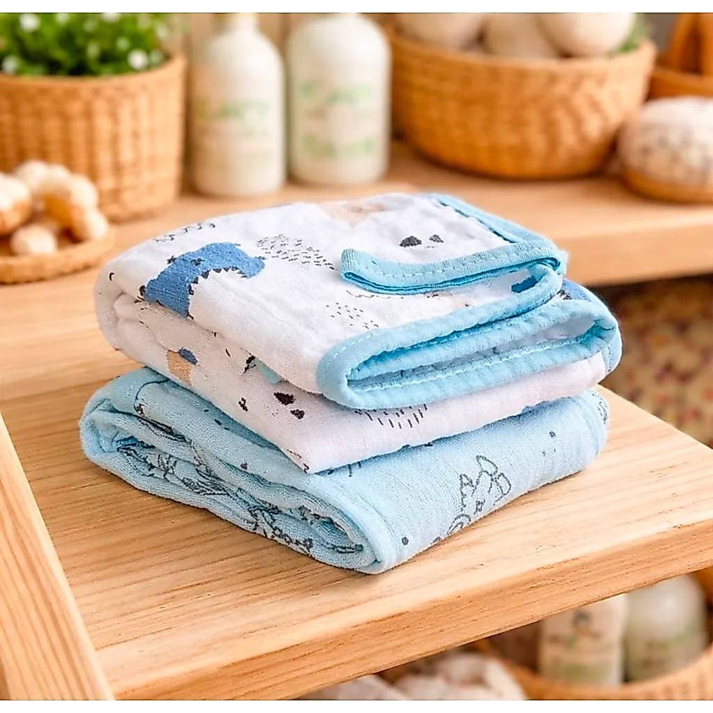 Pano De Boca Papi Baby Soft 40x40 Cm Kit C/2 Un -jurassic - Babete