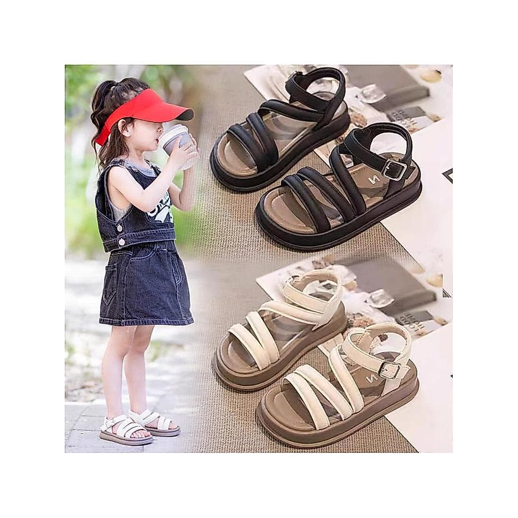 Crianças sandálias menina temperamento moda bebê antiderrapante sola macia casa 3-9 anos de idade Velcro meninas sandáli