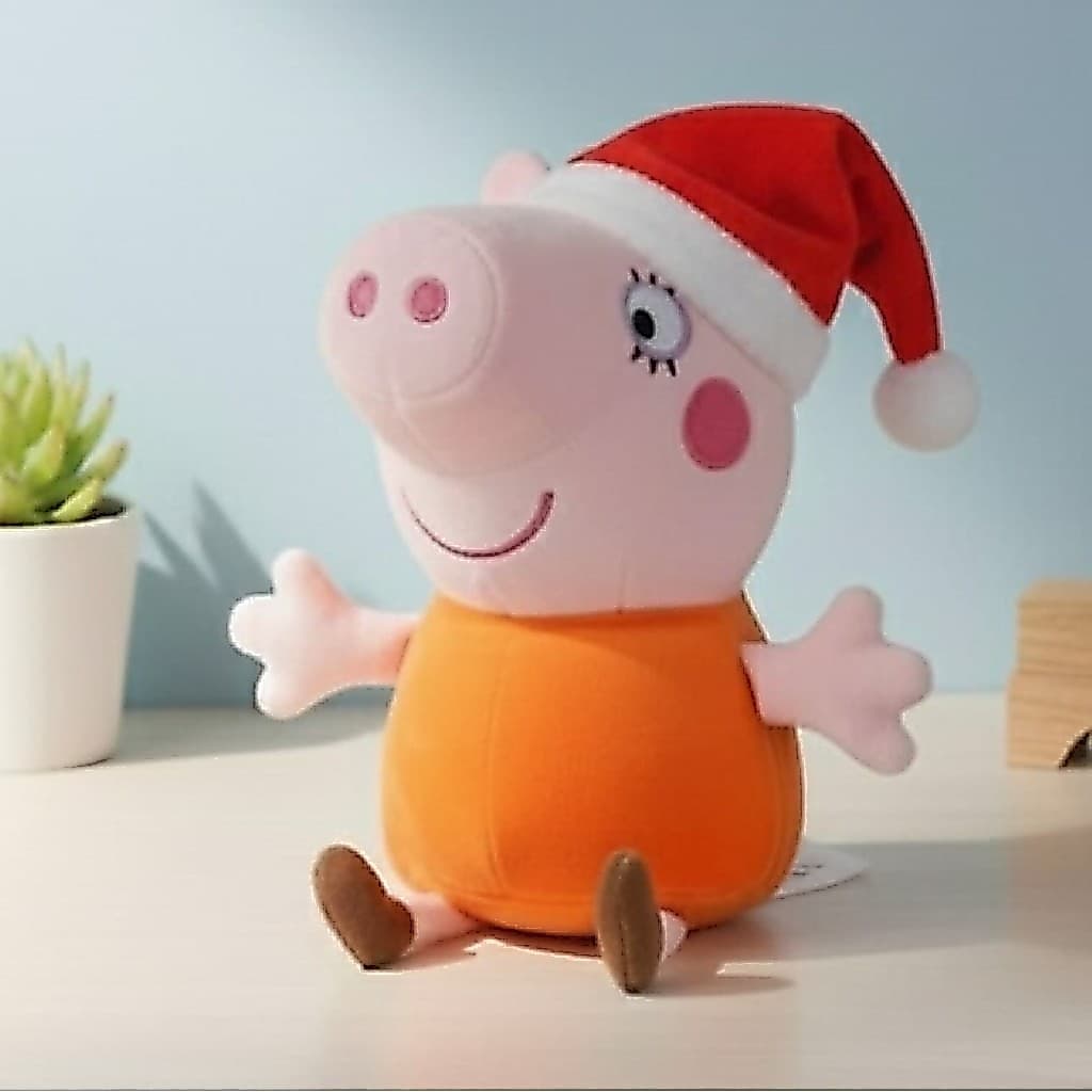 Brinquedo de pelúcia MAMÃE PIG COM GORRO
