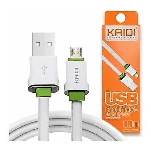 KAIDI Cabo Carregador Compatível iPhone Kd-306   Type C  TC30  V8  Kd-305