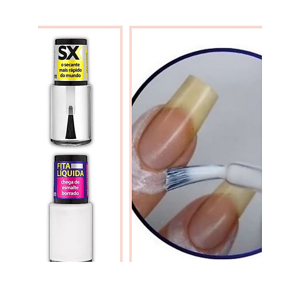 Fita Liquida Para Unha Borradinho Nunca E Secante Mais Rápido Do Mundo Da Cora- Esmalte- Manicure