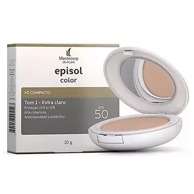 Episol Color Pó Compacto Tom 1 Extra Claro Proteçâo UVA Fps 50