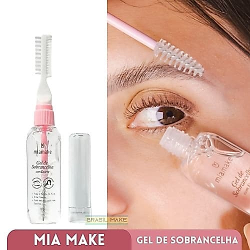 Mia Make Gel para Sobrancelha com Pente + Escova 13g cada