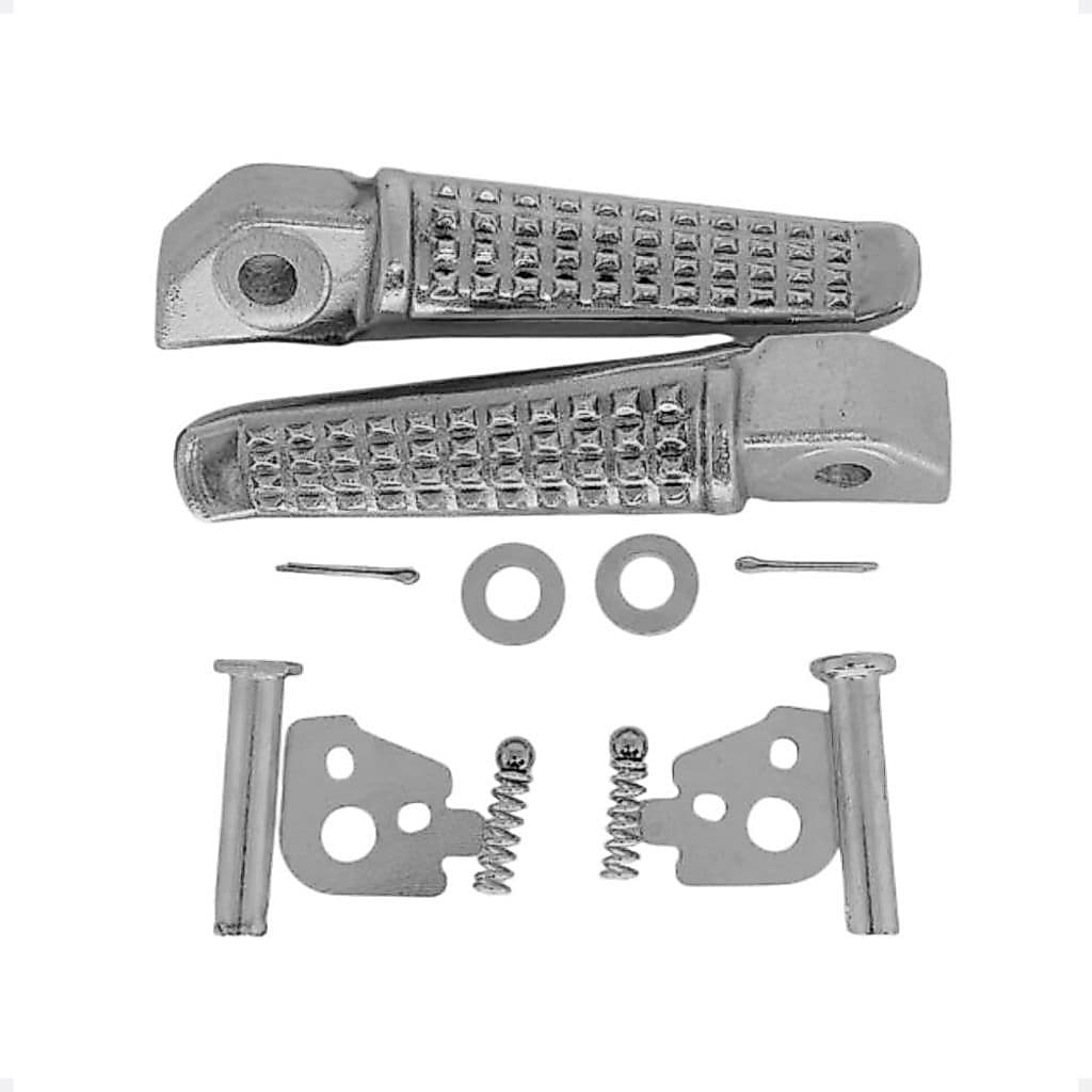 Kit Par Pedaleira Pedal de Apoio Traseiro CG Titan Fan Start Cargo 125 150 160 2014 a 2026 Completo