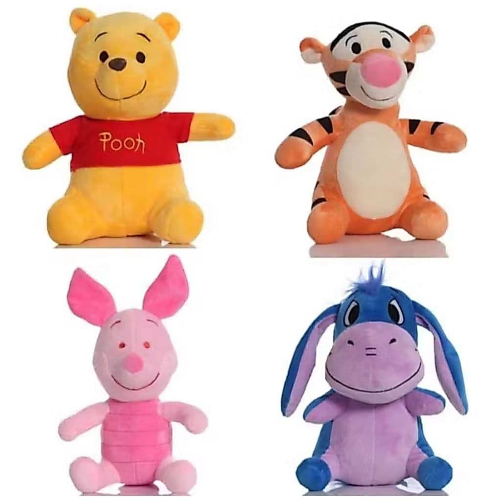 Pelúcias Turma Do Ursinho Pooh 23cm, Bisonho 22cm, Leitão 28cm E Tigrão 22cm - Escolha seu modelo