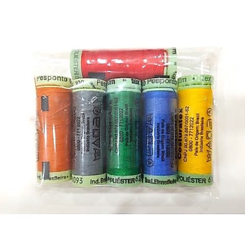 Kit 6 Linhas Pesponto Costuratudo - Cores Sortidas
