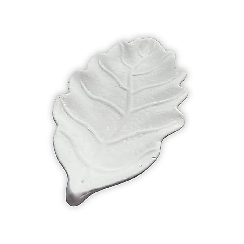 Incensário Vareta Folha G em Gesso Cru