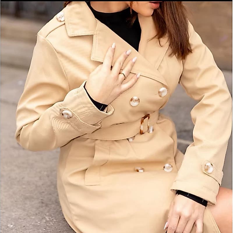 Sobretudo Feminino Sarja premium | Estiloso Moda Blogueira