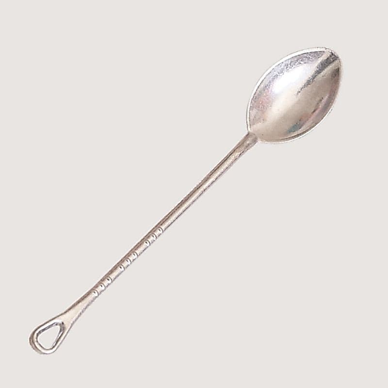 colher em alumínio batido 30cm
