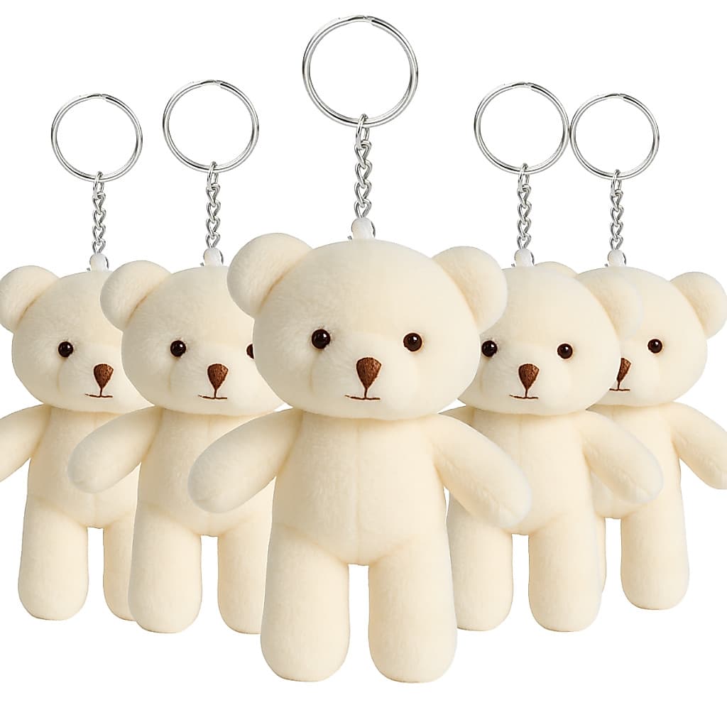 Chaveiros Ursinho De Pelucia 6/12/15/20 Para Lembrancinhas Maternidade Nascimento Batizado Presente Bolsa Mochila