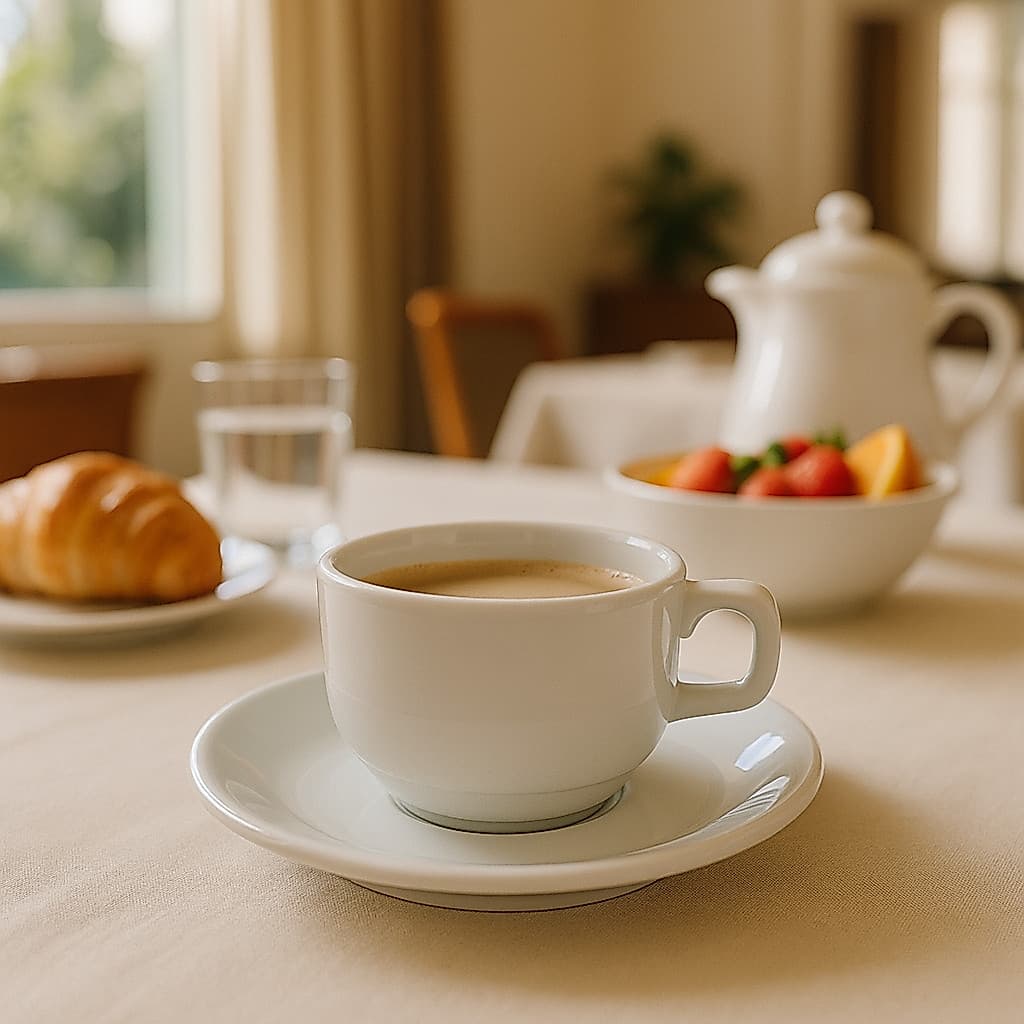 Xícara De Chá 160ml Com Pires Porcelana - Hotel
