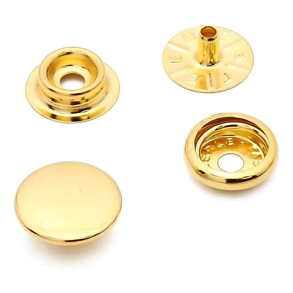 Botão De Pressão 100 Dourado Baxmann lindissímos