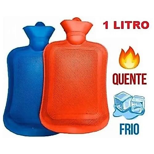 Bolsa Térmica Compressa Água Quente Fria Cólica Sinusite 1L