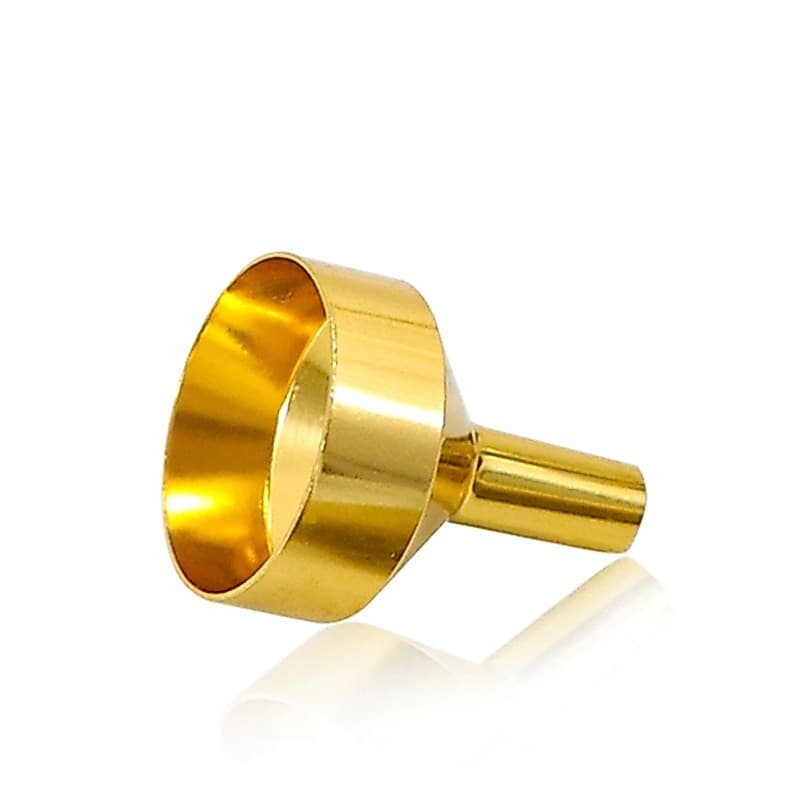 Mini funil metal dourado 1 unidade