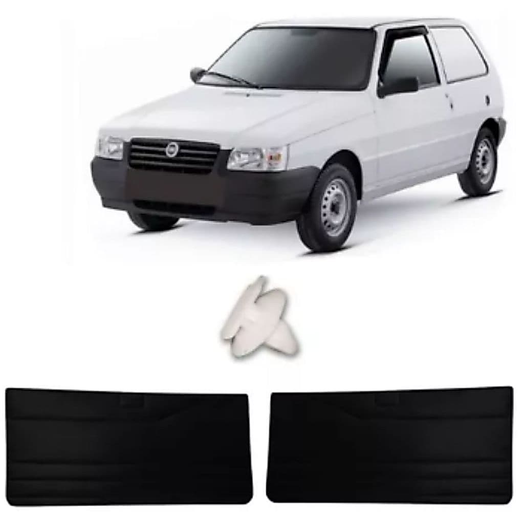 Par Forro Porta Fiat Uno 2 Portas Dianteiro 87/14 + Grampos