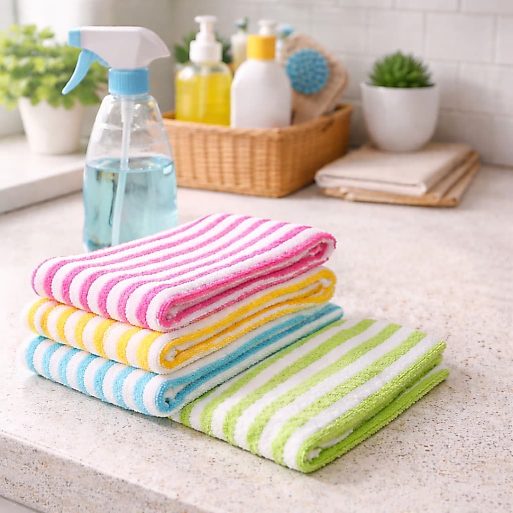 Toalha Para Cozinha Toalha De Limpeza Cores Sortidas Kit com  3/6/9/15 unidades