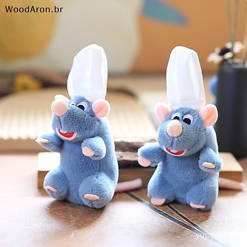 WoodAron Cute Ratatouille Pingente Porta-Chaves Bonecas De Pelúcia Rato Chef Recheadas Mochila Menina Decoração Carro Pr