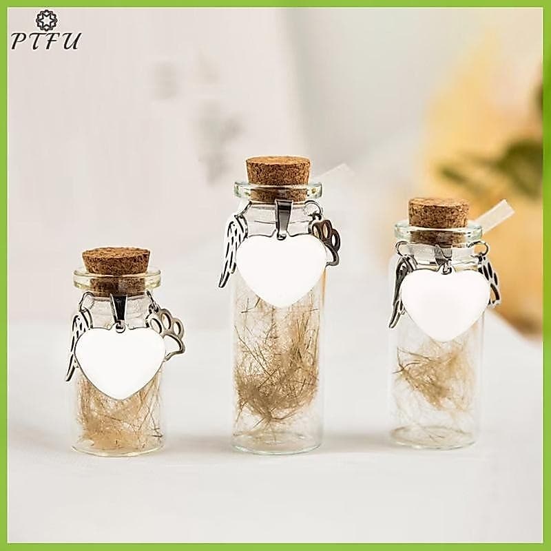 PTFU > Garrafa Memorial Para Animais De Estimação , Cães , Gatos , Lembrança , Armazenamento Com 3 Acessórios Prateados