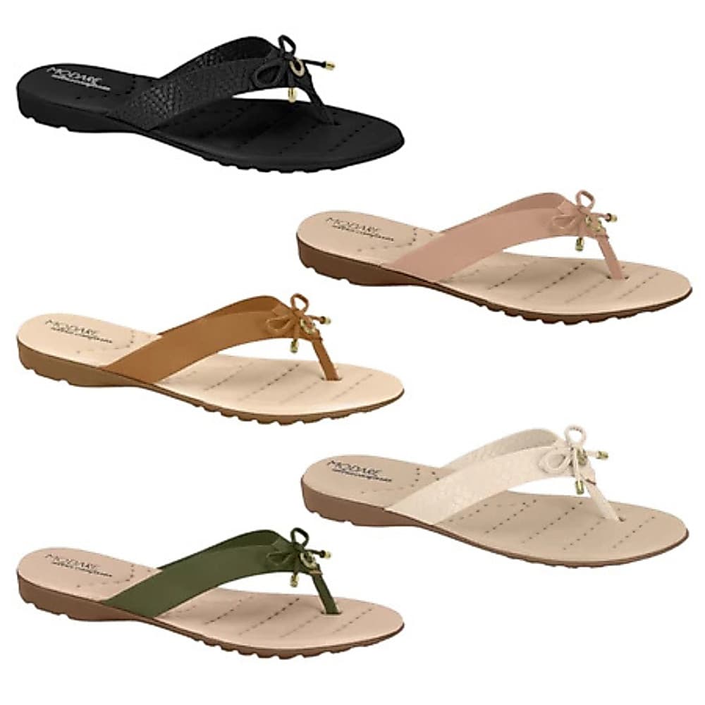 Sandália Modare Ultraconforto Chinelo Rasteirinha Feminina Confortável Modare Casual Leve