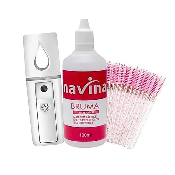 Kit Nano Mister Bruma Navina , 50 escovas de Cílios