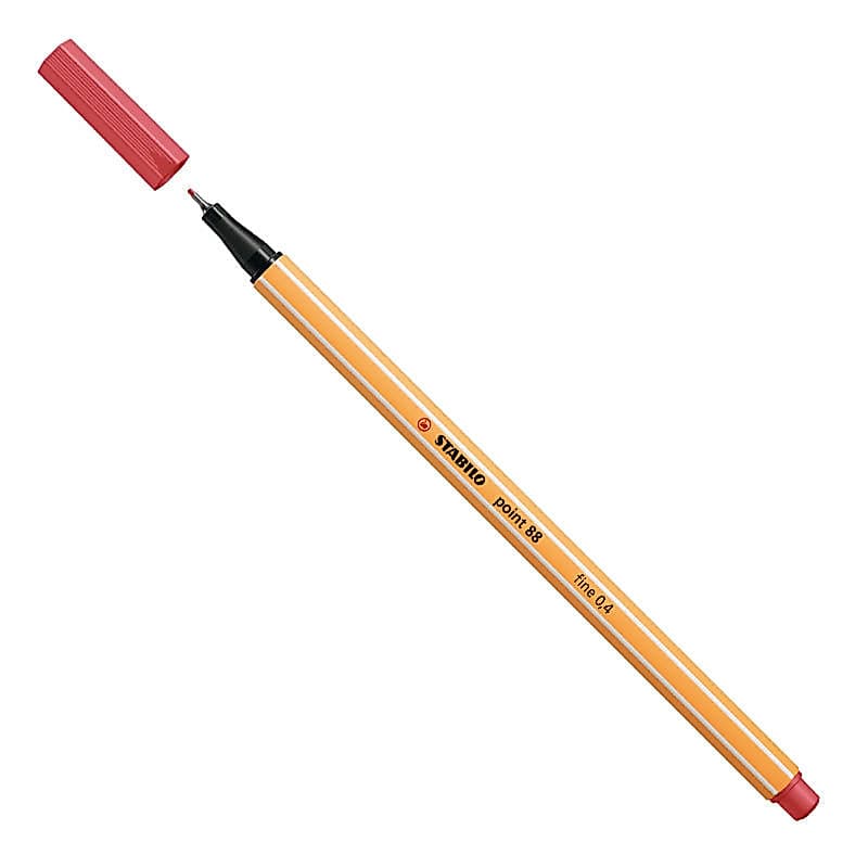 Caneta hidrográfica Fine Point 88/47 Vermelho Ferrugem Stabilo