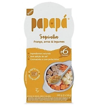 Sopinha Frango Arroz e Legumes 240g Papapá