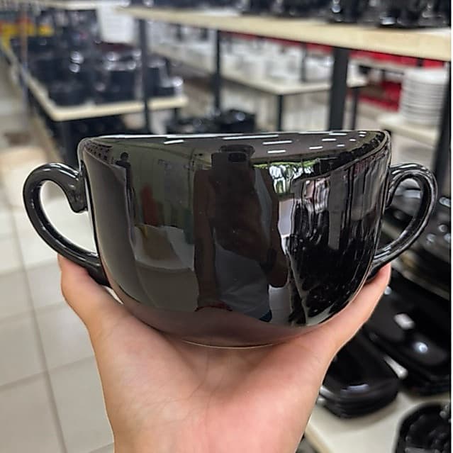Consume Com Alça Bowl Cumbuca Sopa Caldo Mesa Posta Decorativo