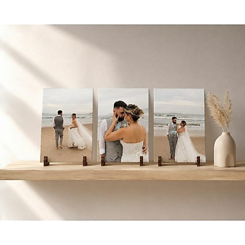 Quadro personalizado com a sua foto mdf 15x21 com suporte de BRINDE. DECORAÇÃO AESTHERIC CLEAN casamento bbCASAL FAMÍLIA