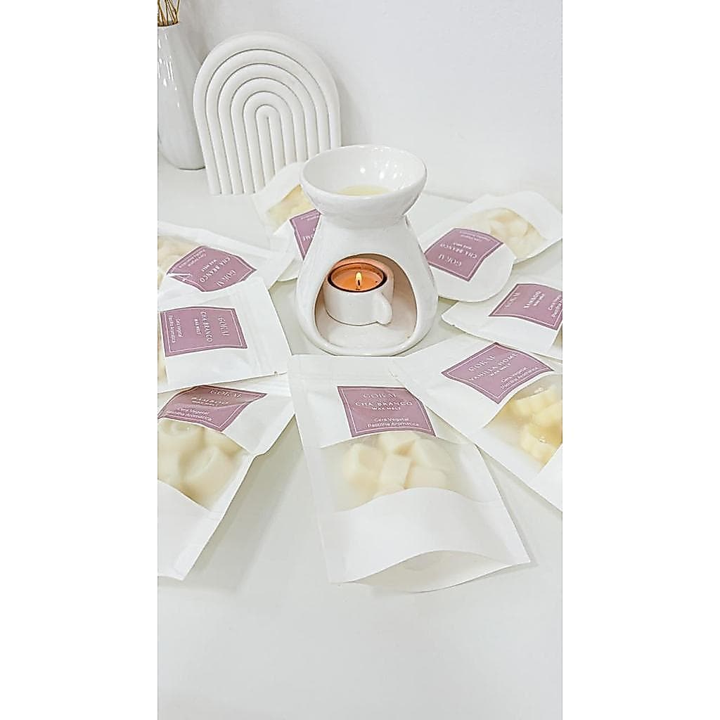 Wax Melt 50g Pastilha Aromatica | bamboo, vanilla, chá branco