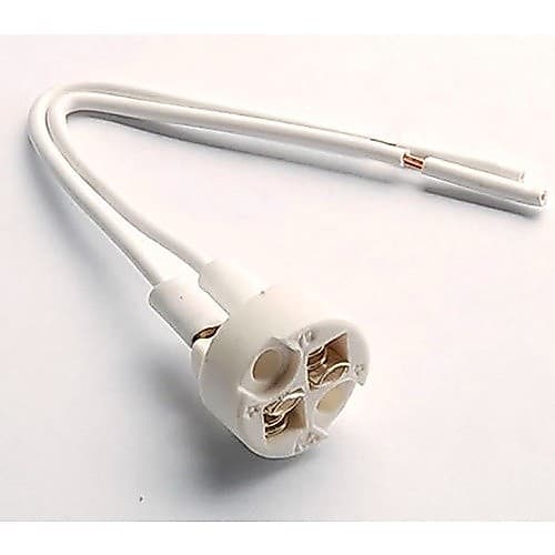KIT 2 Soquete Para Lâmpada Dicroica Bi pino G4 G5 G6.35 Branco