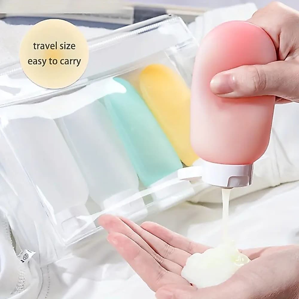 Frascos De Cosméticos Para Viagem Gel De Sílica Mini Recipiente Vazio Cuidados Com A Pele Banho Shampoo Ferramentas Extr